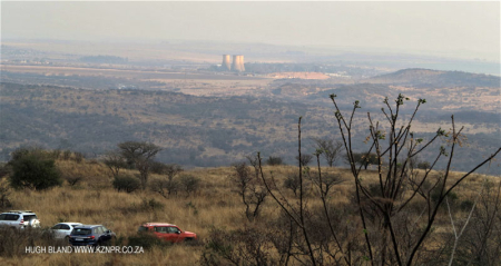 Colenso - Inniskilling Hill - view towards Colenso cooling towers (2.) .(2)