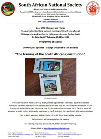 Please find below details of the next SANS meeting which is scheduled for 28 February 2026.